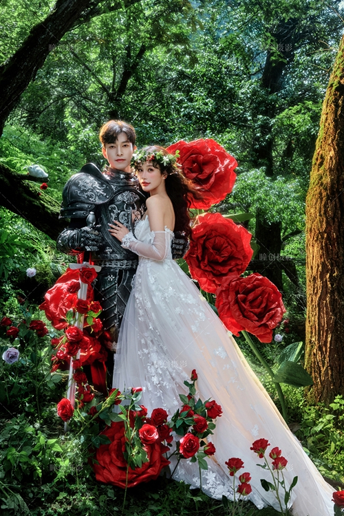 玫瑰骑士_成都婚纱摄影